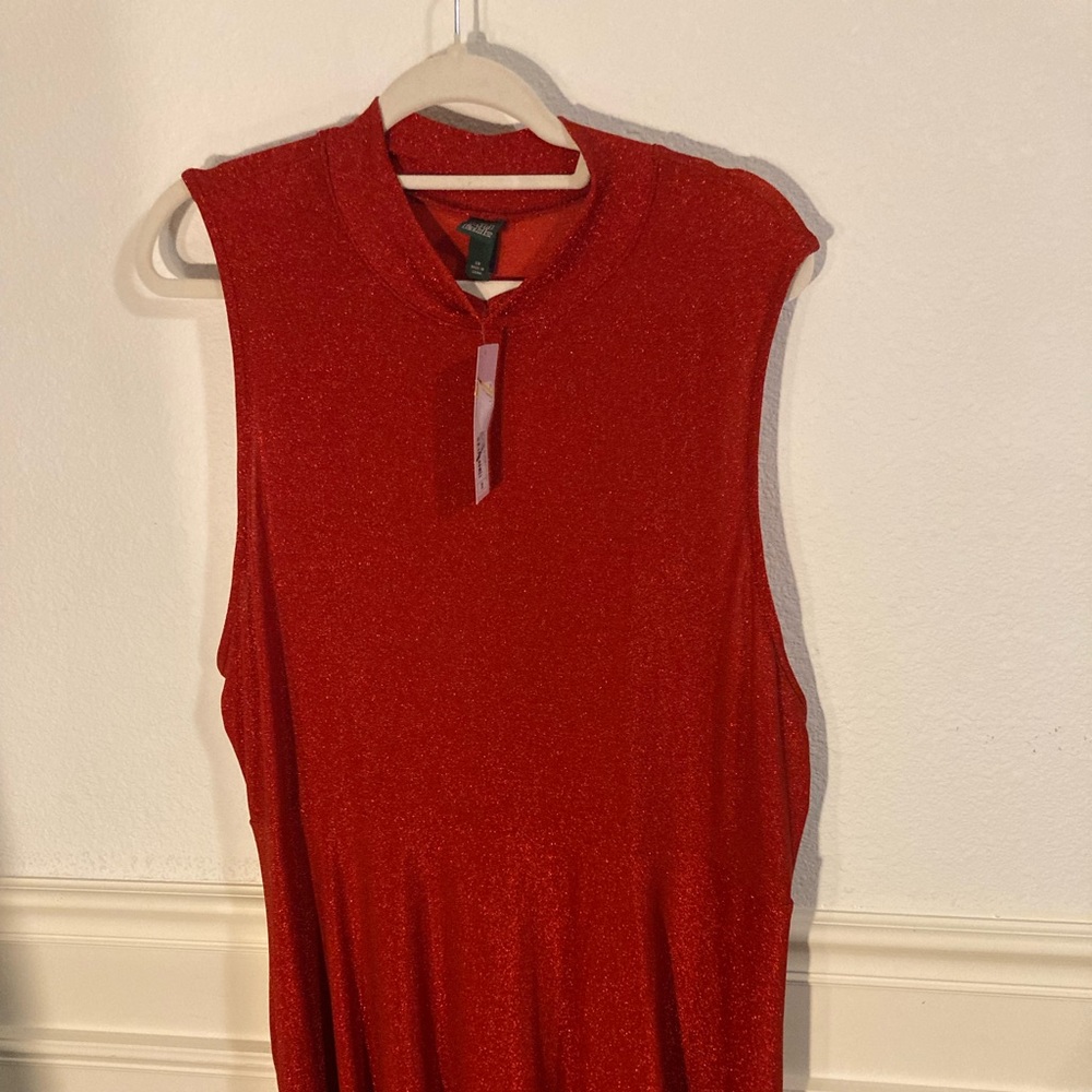Wild Fable Red Metallic Dress  Size 3X